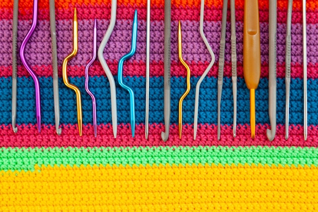 Detaliu de broderie colorată