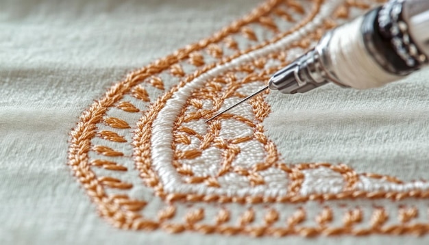 Broderie tradițională pe pânză